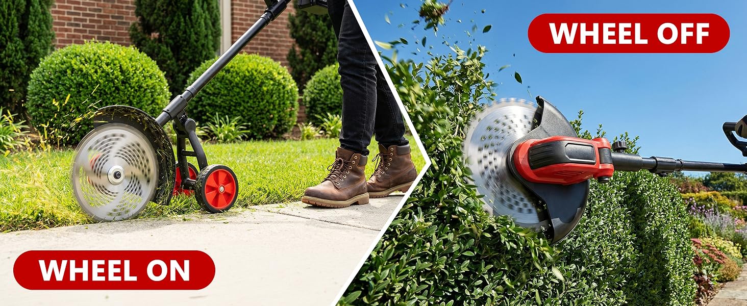 wheeled weed wacker