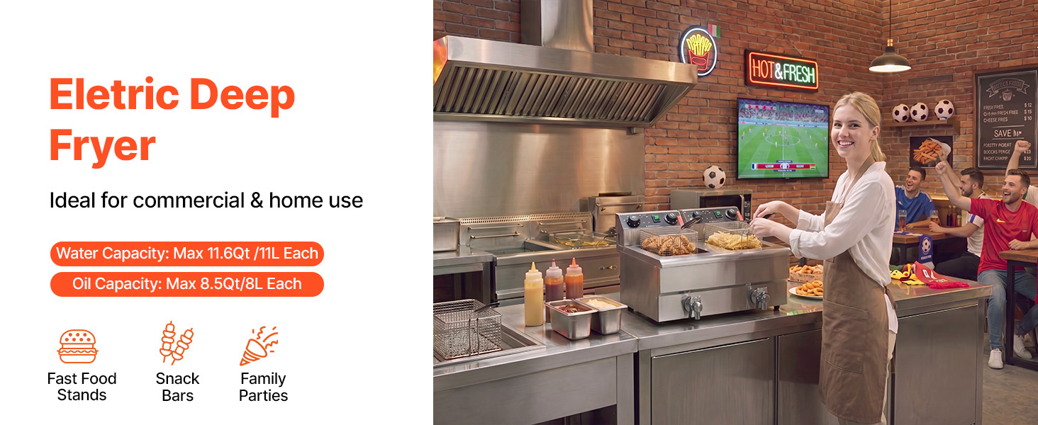 commercial electric deep fryer