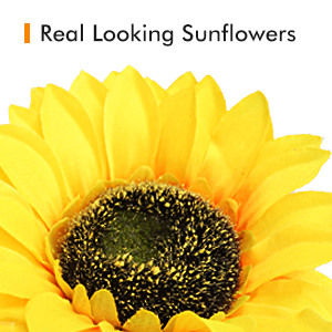 Sunflower Solar Outdoor Lights LED Solar Powered Garden Decor Solar Flowers Sunflower Lights