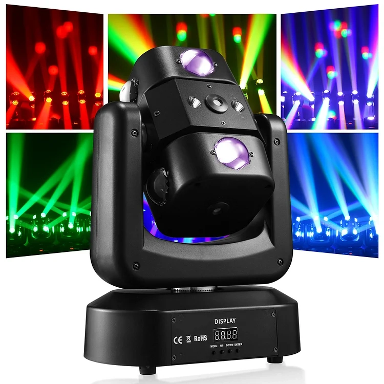 🔥Last Day $36.99✨BUY 1 GET 1 FREE✨150W RGBW Arm Moving Head Light DMX512 8x10W Beam LED Stage Light Strobe Projector for KTV Dance Hall Bar Disco