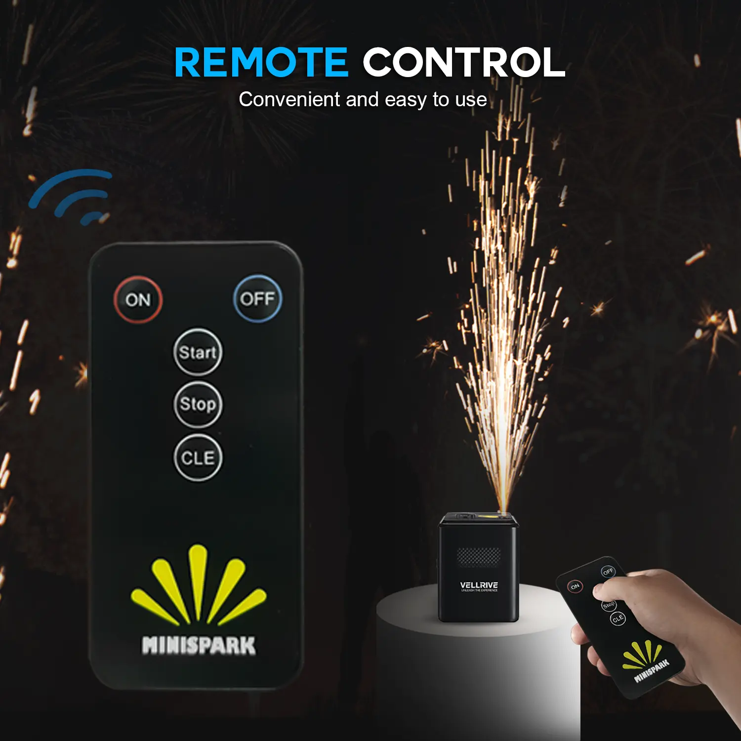 ✨🎆 Mini Cold Spark Machine – Safe, Smokeless, Remote-Controlled Professional Event Atmosphere Creator 🔥🎤
