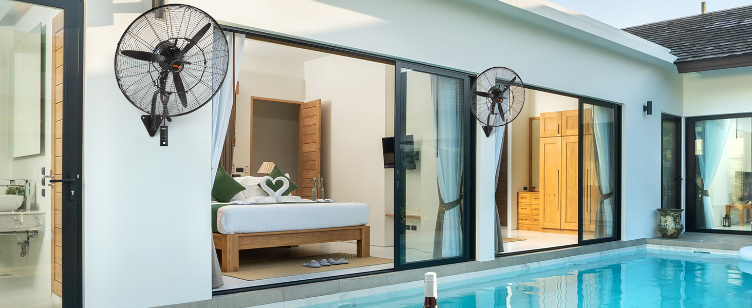 wall mount misting fan