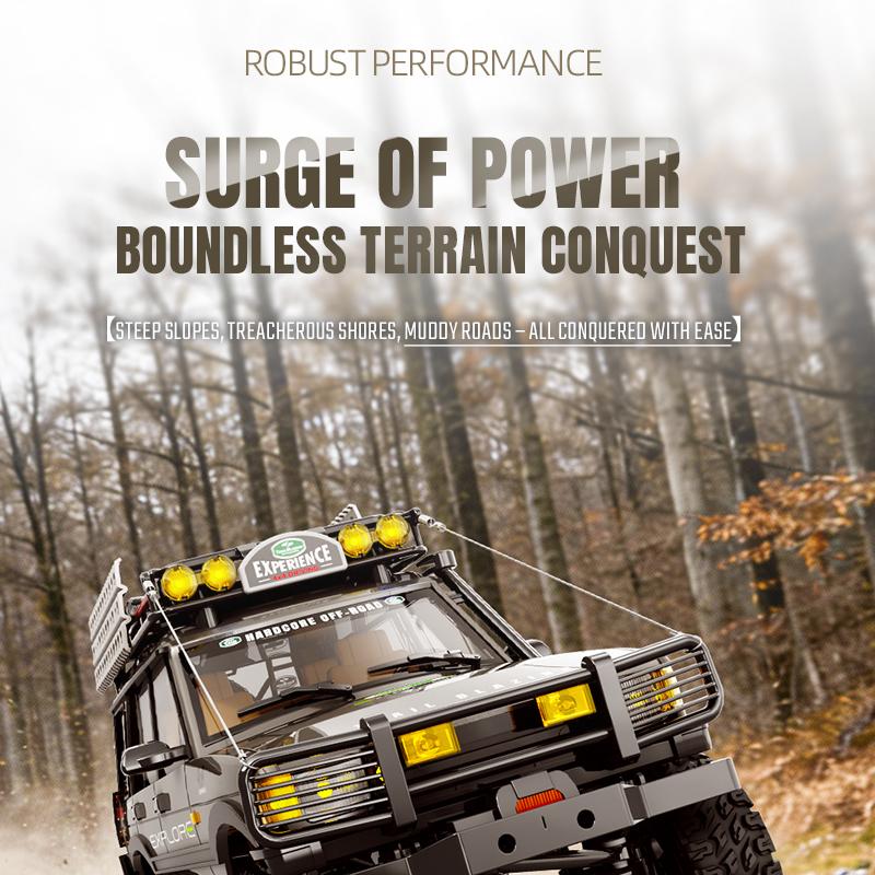 JXC 1/18 Scale RC Crawler ,2.4GHz HighTorque 4WD RC Crawling Car-Car withExcellent Suspension and ShockAbsorption,Realistic Mechanical Shifting,Dual-Speed Transmission, Multi-FunctionLighting, Dual Li-ion Batteries, PerfectBirthday & Kids Gift