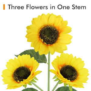 12 Pcs Solar Sunflower Lights Outdoor Upgraded Waterproof Sunflower LED Solar Lights Decor