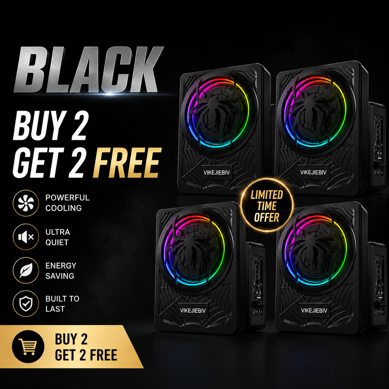Must-Have Upgrade! ✨VIKEJIEBIV Active Subwoofer with Deep Bass 🚗 High Performance Car Audio [Price Drop - Limited Stock]