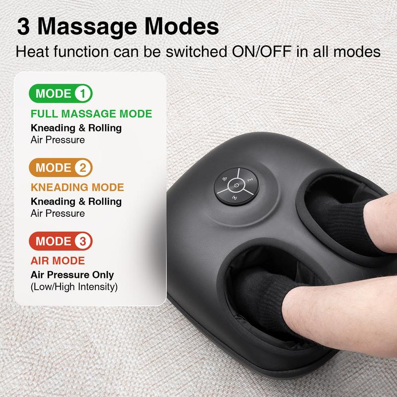 ⚡[Flash Sale - Save $50] Shiatsu Foot Massager with Soothing Heat & App Control - Ultimate Pain Relief for Your Feet🎁