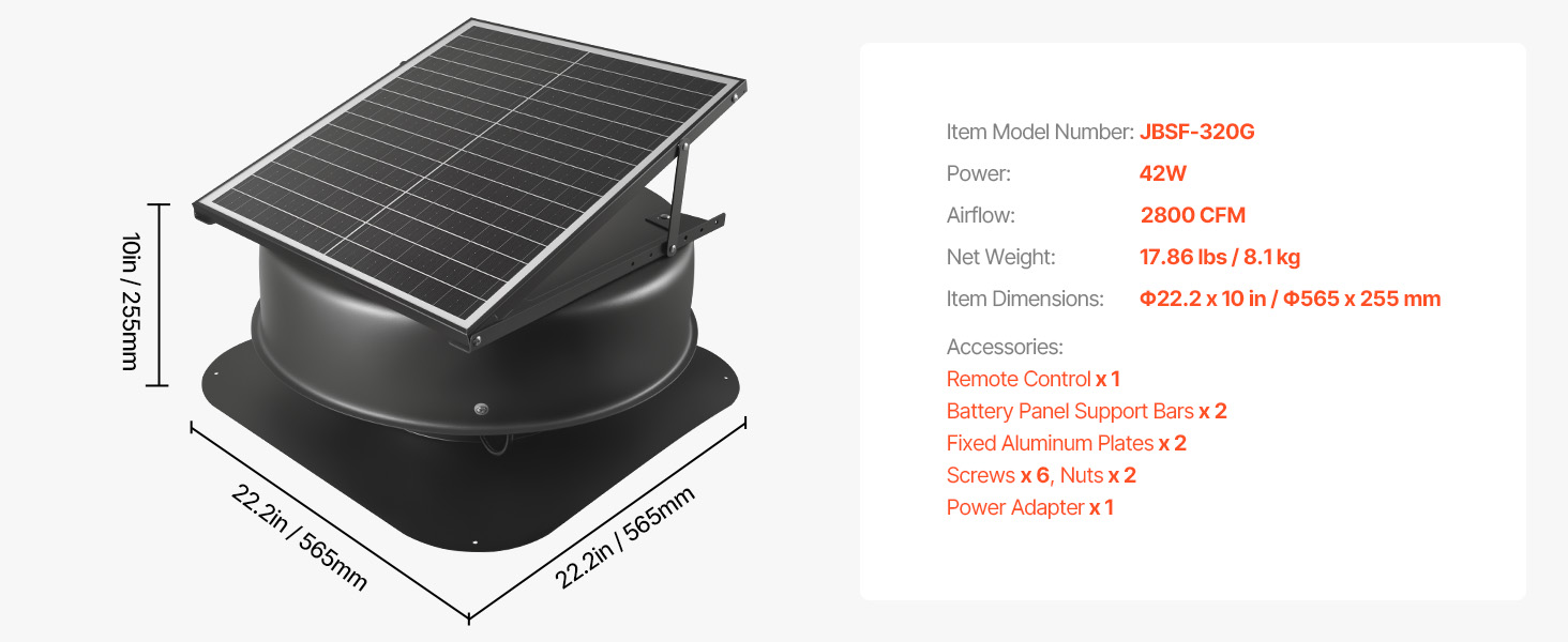solar attic fan