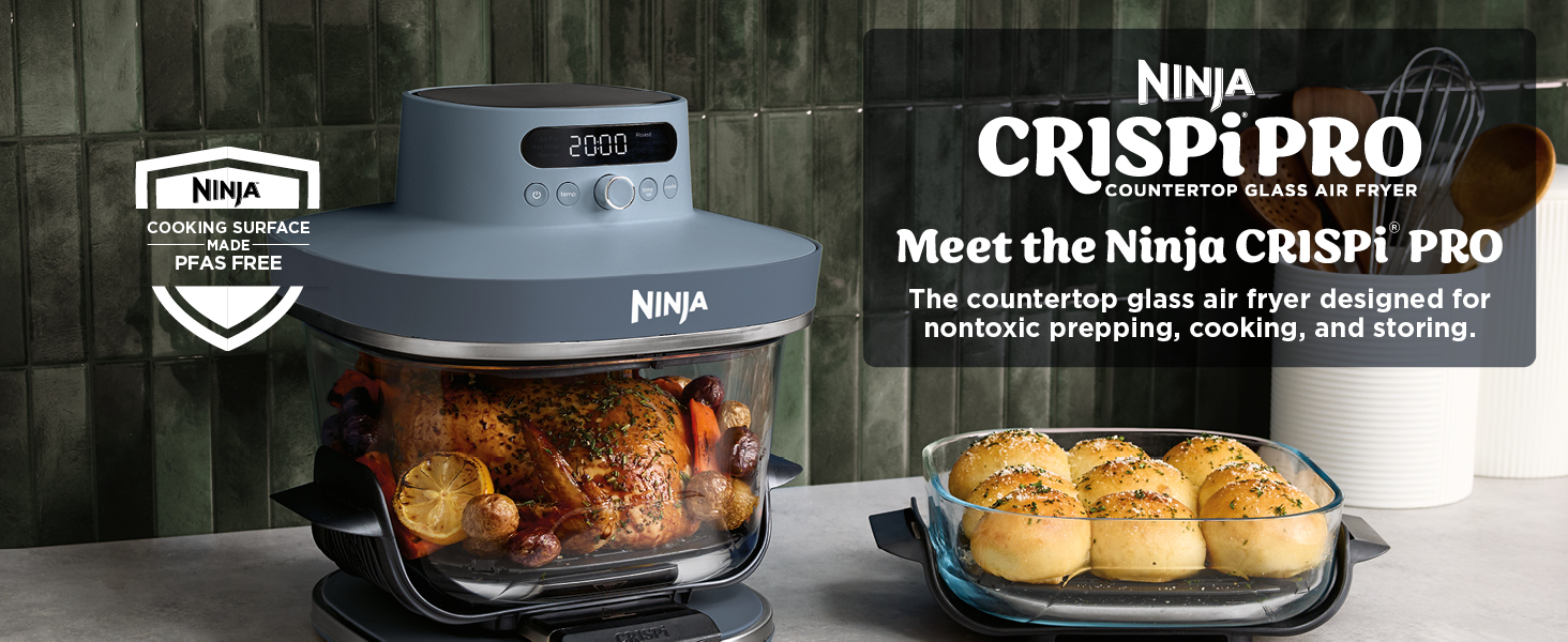 Ninja Crispi Pro Countertop Glass Air Fryer