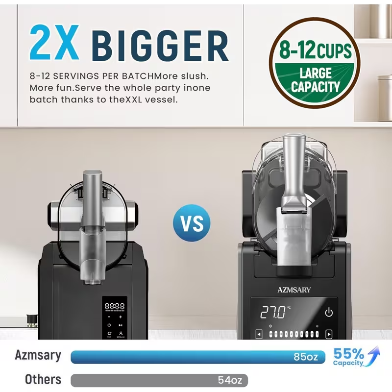 🔥Limited Offer🔥Slushie Machine, 85Oz Ice Cream Machine And Slushy Machine for Home Use, 