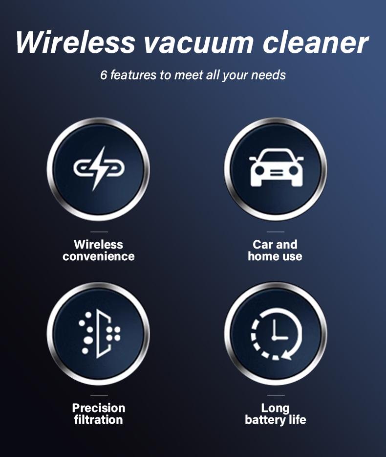 Mini Cordless Handheld Vacuum Cleaner  Powerful Suction for Home & Car Cleaning  Perfect for Pet Hair, Dust, Crumbs & Small Messes  Lightweight, Portable & Wireless with Multiple Attachments | Quick Clean Anytime Anywhere