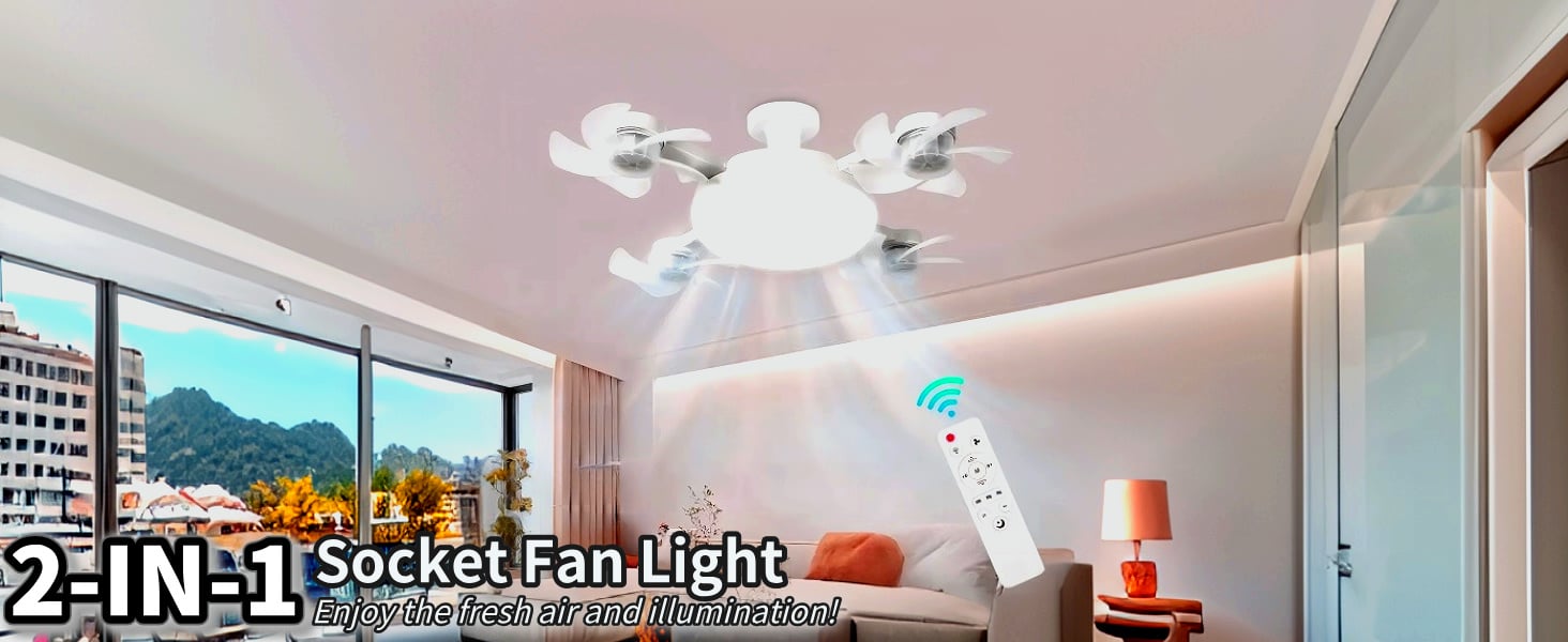 Socket Fan Light