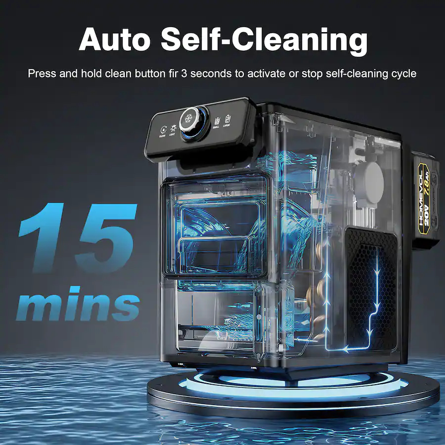 ✨Limited-time offer: Buy 1 get 1 free✨Cordless Battery Powered Portable Ice Maker 