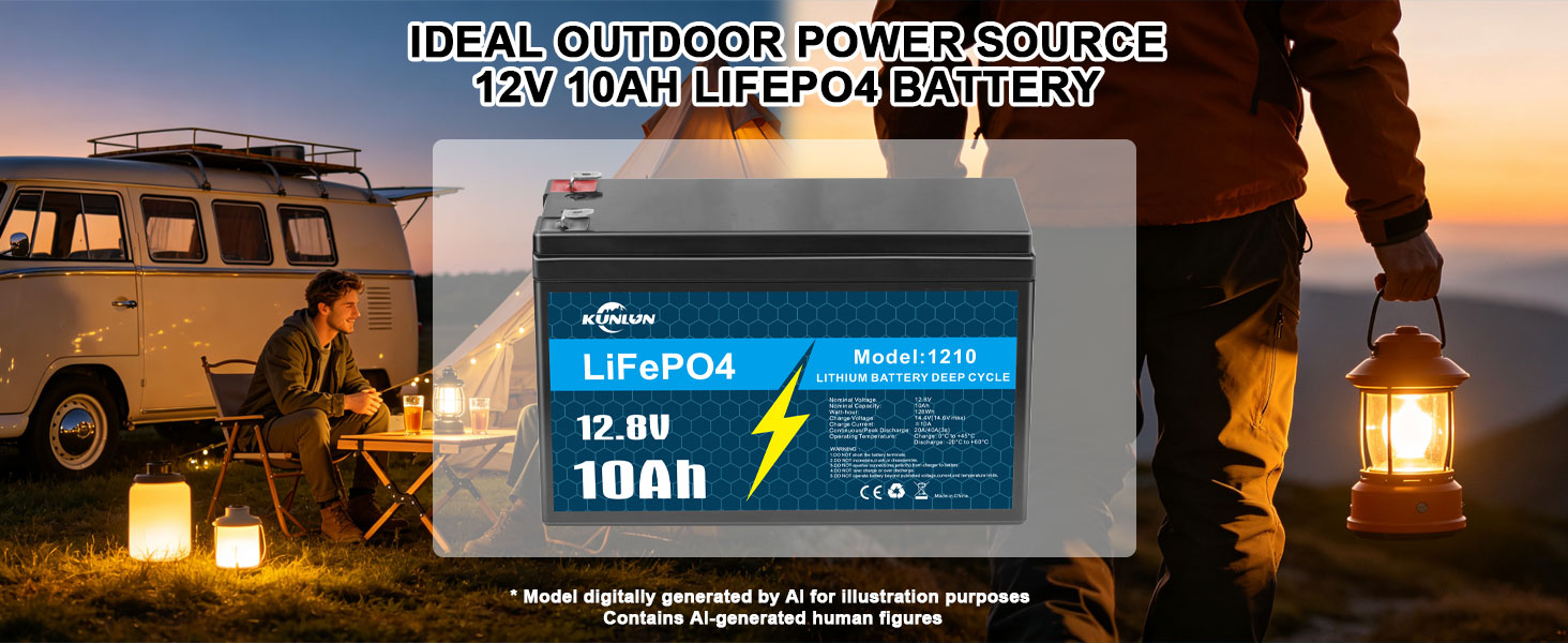 12V 10Ah LiFePO4 Battery