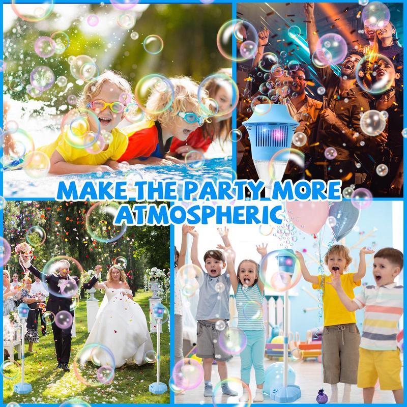 【FathersDayGift】SEESE Bubble Maker For Kids - Adjustable Height Stand, Auto Blaster with Music, Perfect for Backyard,FunIdeal for Outdoor Parties Holiday gifts