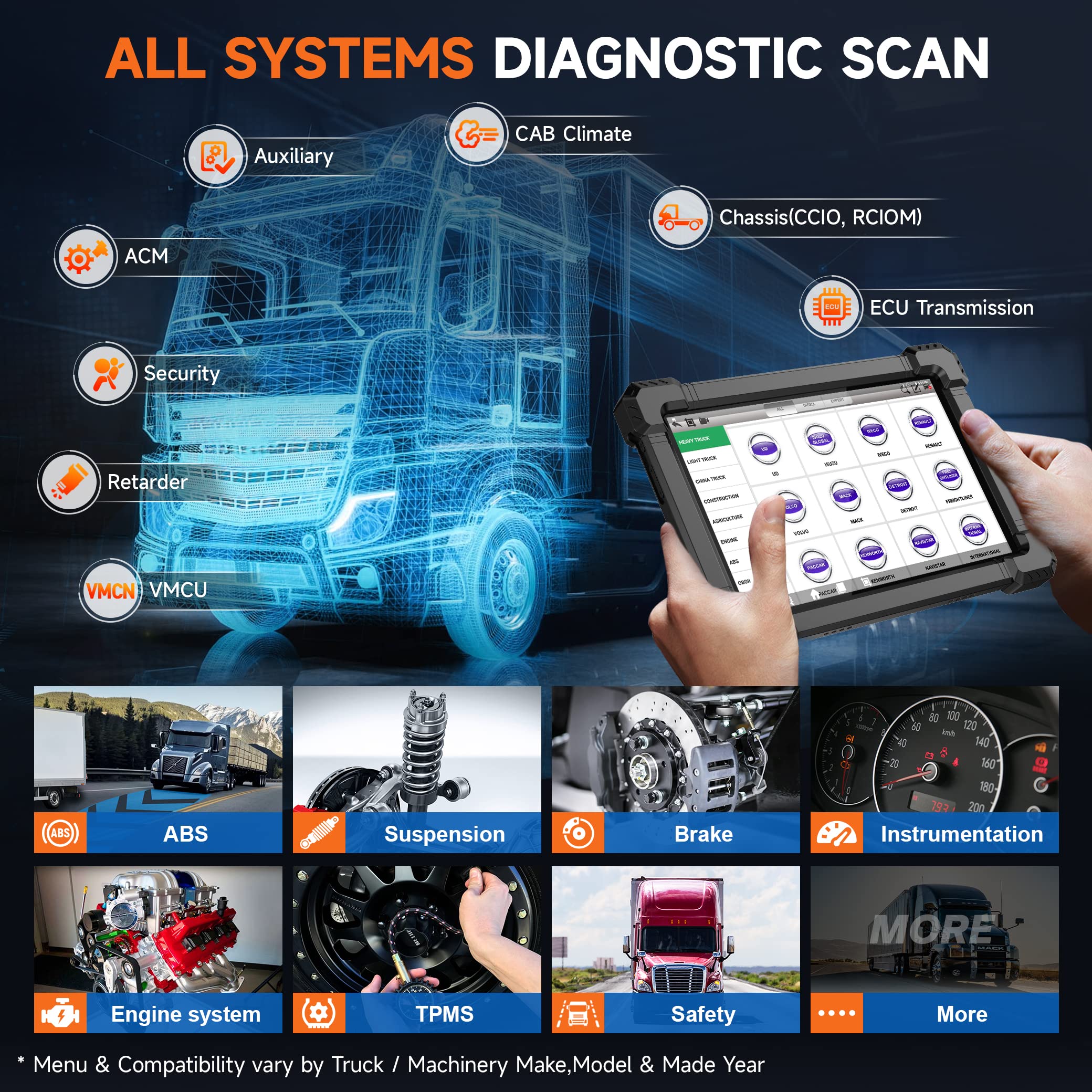 🔥Hot Sale🔥X7 Diesel Heavy Duty Truck Scanner