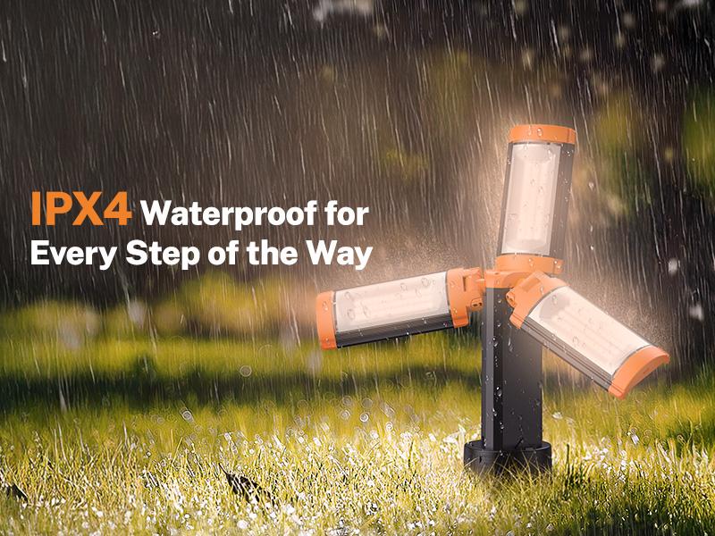 OGERY 10000/18000mAh Camping Light with  Remote Control & Power Bank - Rechargeable 2200 Lumens Dimmable Work Light, Emergency Light & Detachable Tripod (1.75-6.5 Ft) for Outdoor, Hiking, Home & Emergency #Summervibes
