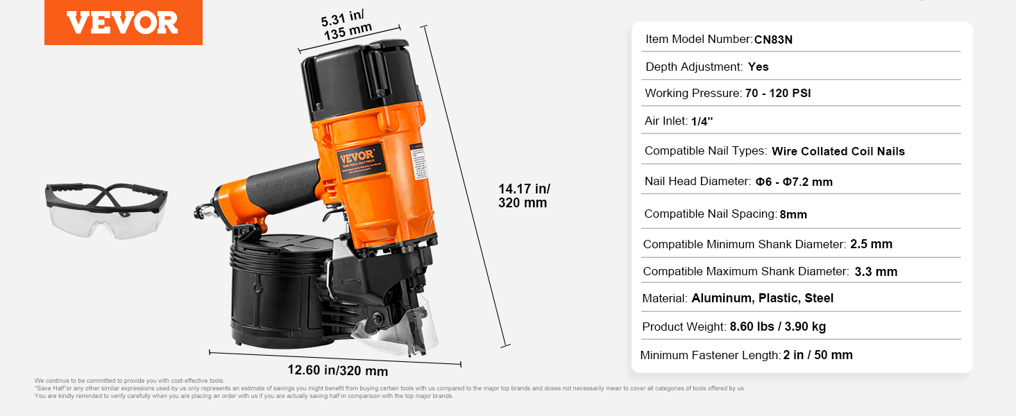 pneumatic siding nail gun