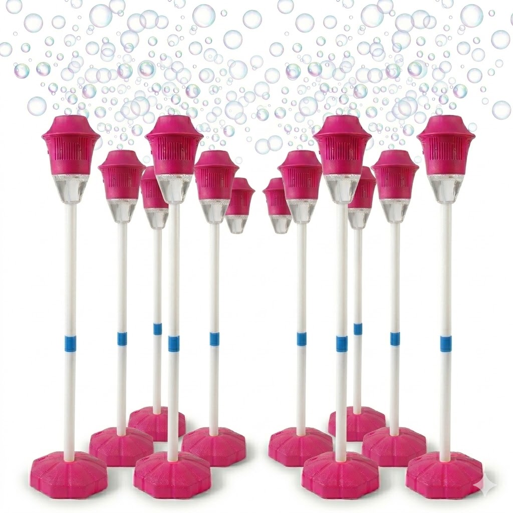 🛒BEST SELLER🚀SEESE Bubble Maker For Kids - Adjustable Height Stand, Auto Blaster with Music, Perfect for Backyard,FunIdeal for Outdoor Parties Holiday gifts