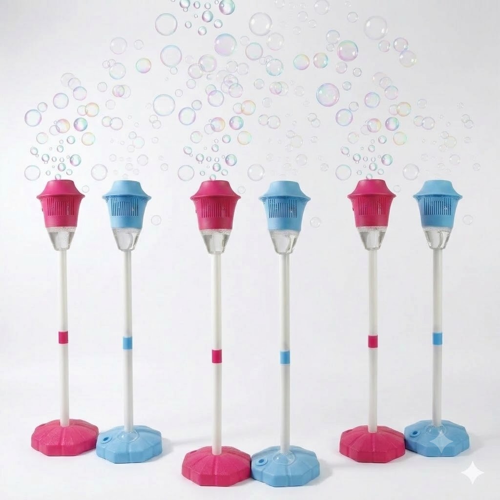 🛒BEST SELLER🚀SEESE Bubble Maker For Kids - Adjustable Height Stand, Auto Blaster with Music, Perfect for Backyard,FunIdeal for Outdoor Parties Holiday gifts