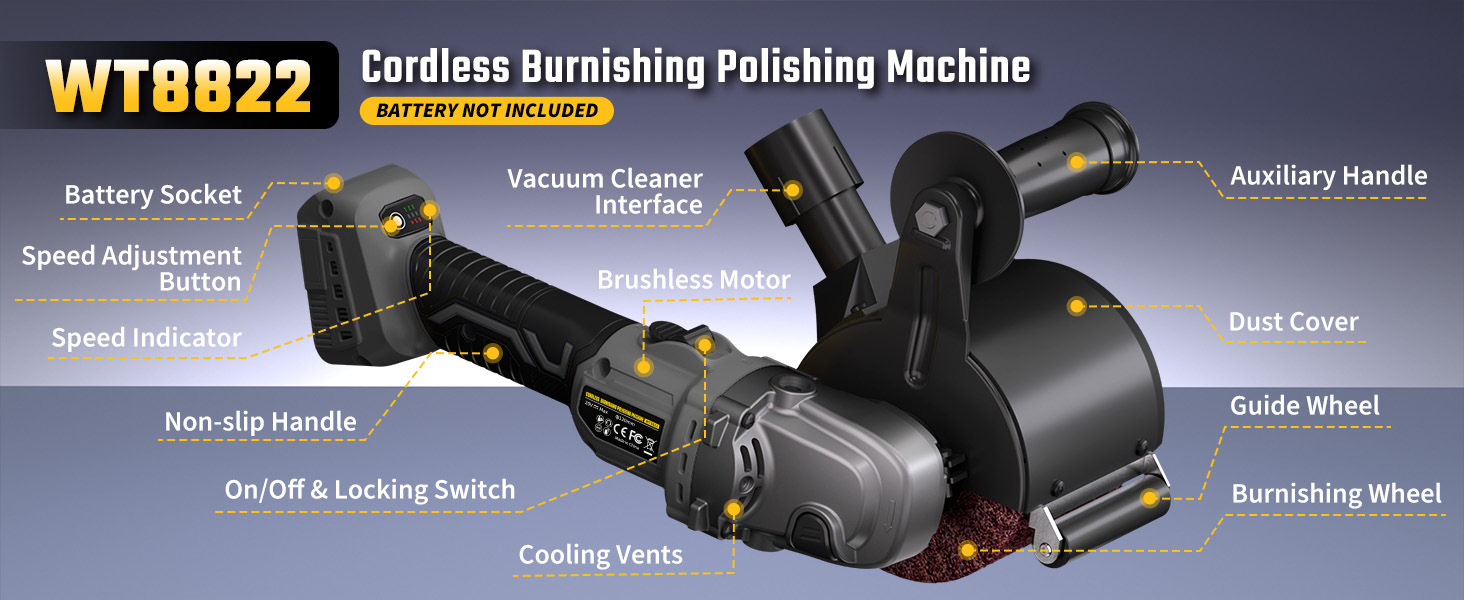 Cordless Burnishing Polishing Machine