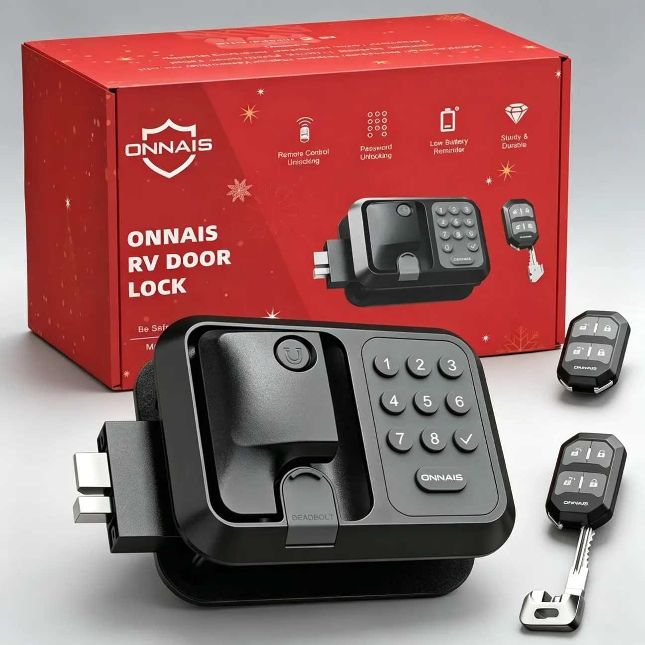 🔥Summer Sale🔥ONNAIS Guard Smart RV Keyless Door Lock with App, Keypad & Key Fob