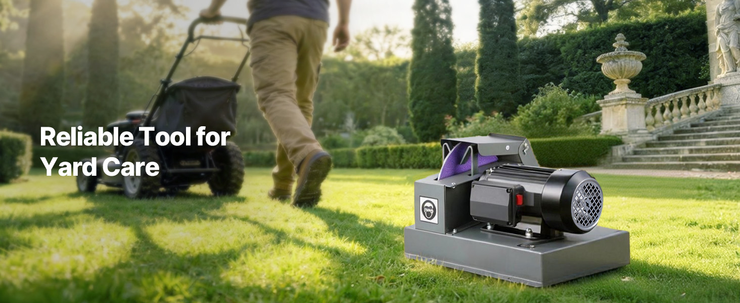 lawn mower blade sharpener