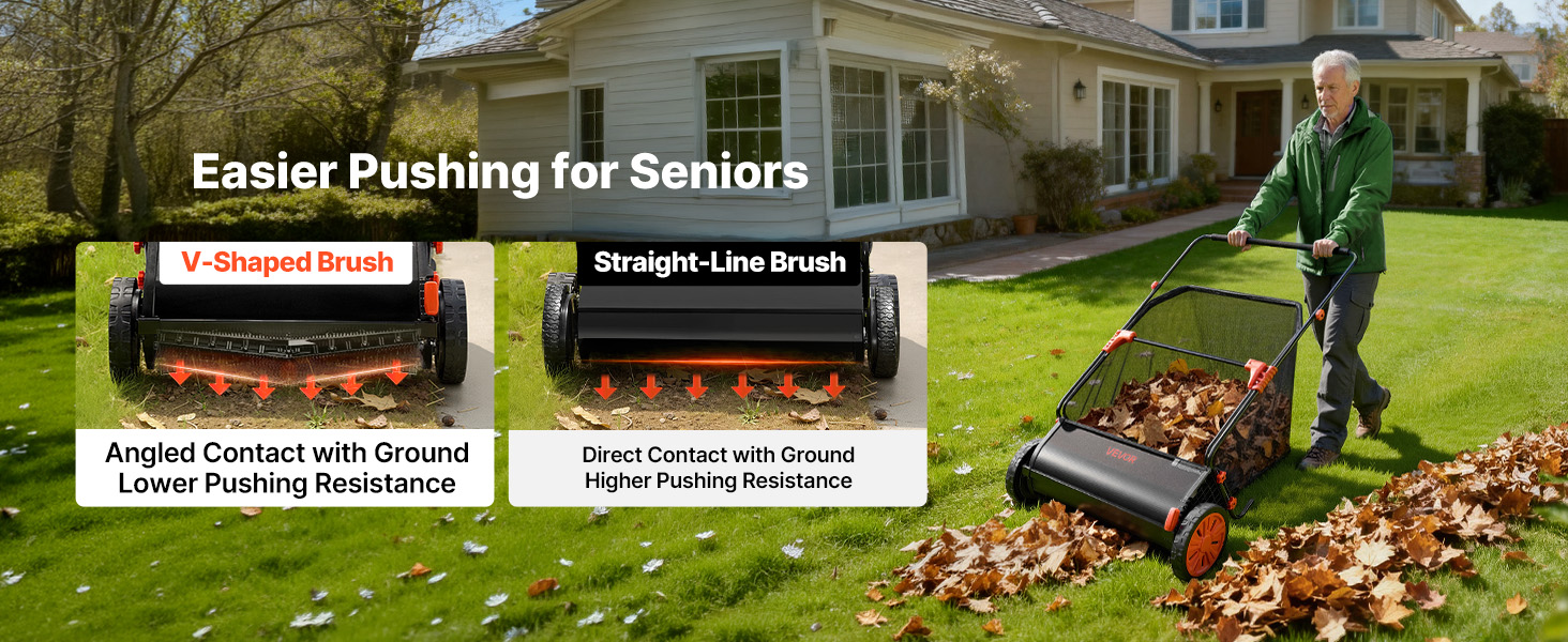 lawn sweeper push