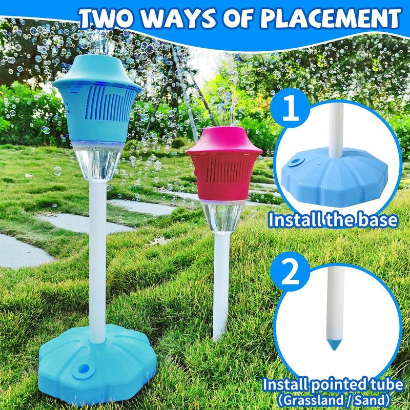 【FathersDayGift】SEESE Bubble Maker For Kids - Adjustable Height Stand, Auto Blaster with Music, Perfect for Backyard,FunIdeal for Outdoor Parties Holiday gifts