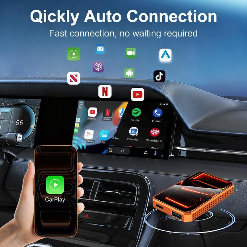 📺[Flash Sale - 40% OFF] Wireless CarPlay AI Box: Stream Netflix & YouTube in Your Car🔥