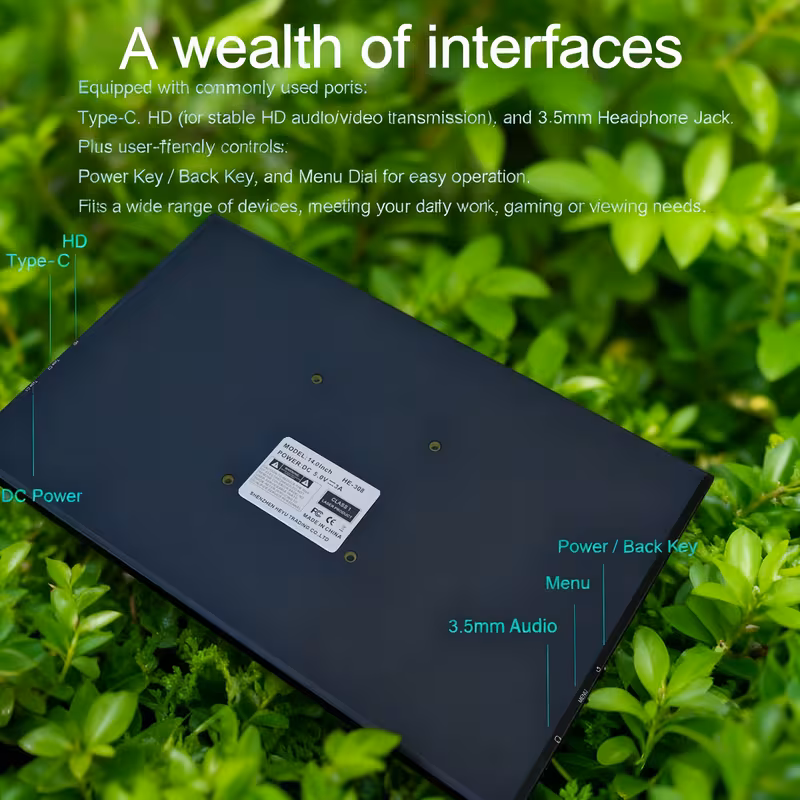 14 portable monitor1366 768 hd usb c second external monitor for laptop pc   phone ps     ips ultra thin   gaming display Product details 2