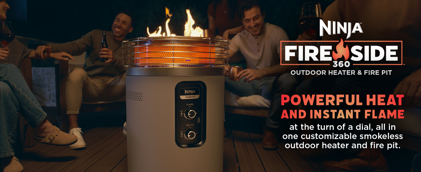 Powerful heat and instant flame