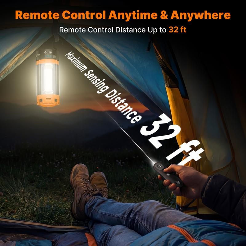 🔥HOT SALE！OGERY 18000mAh Rechargeable Camping Light with Tripod & Remote - 2200LM Dimmable LED Work Light & Power Bank ⛺