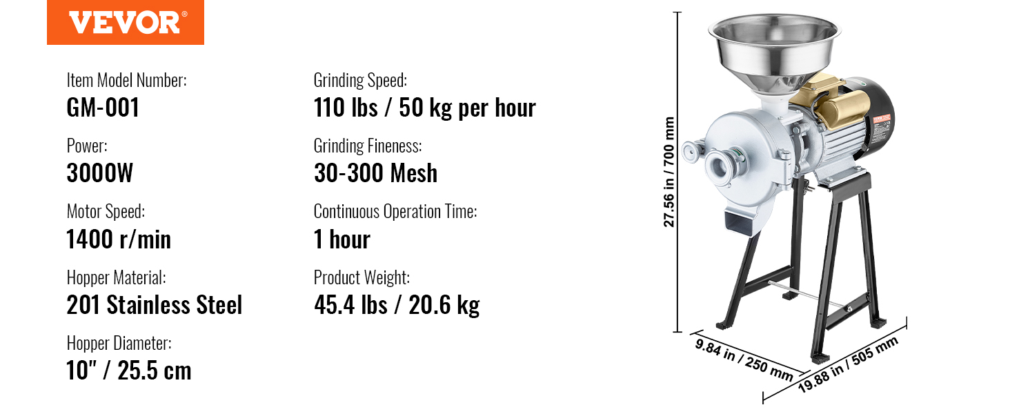 electric grain mill flour