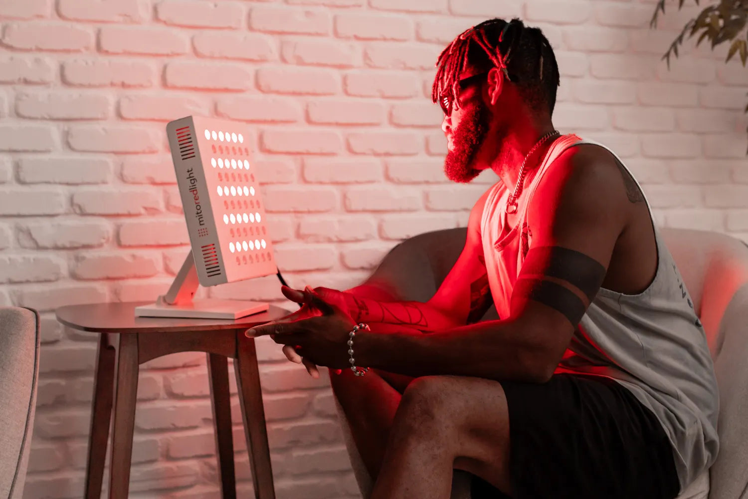 Men using Panel Series for Red Light Therapy