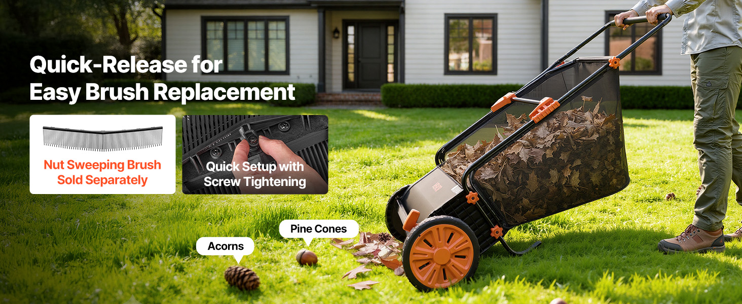 pull behind lawn sweeper