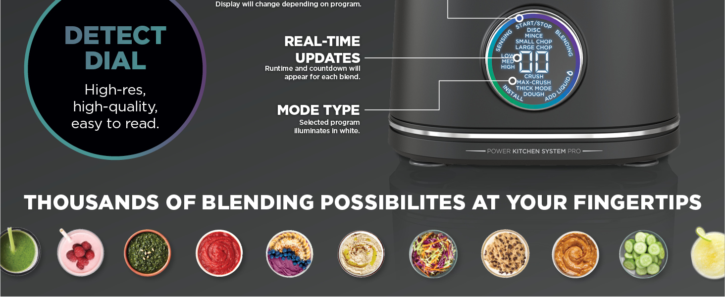 Thousands of blending possibilities