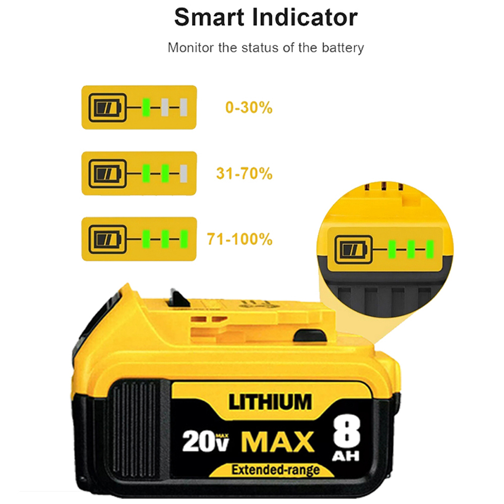 Suitable for 20V 8.0AH lithium-ion batteries