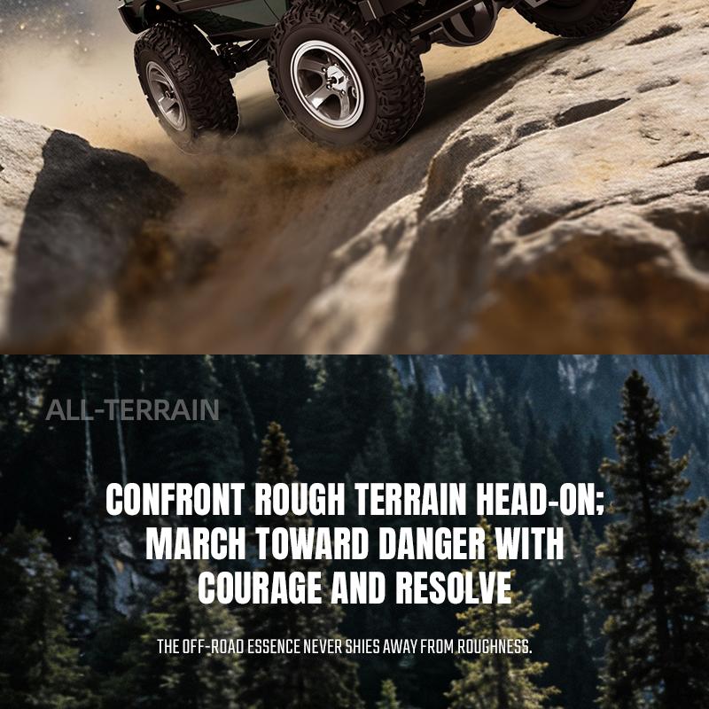 JXC 1/18 Scale RC Crawler ,2.4GHz HighTorque 4WD RC Crawling Car-Car withExcellent Suspension and ShockAbsorption,Realistic Mechanical Shifting,Dual-Speed Transmission, Multi-FunctionLighting, Dual Li-ion Batteries, PerfectBirthday & Kids Gift
