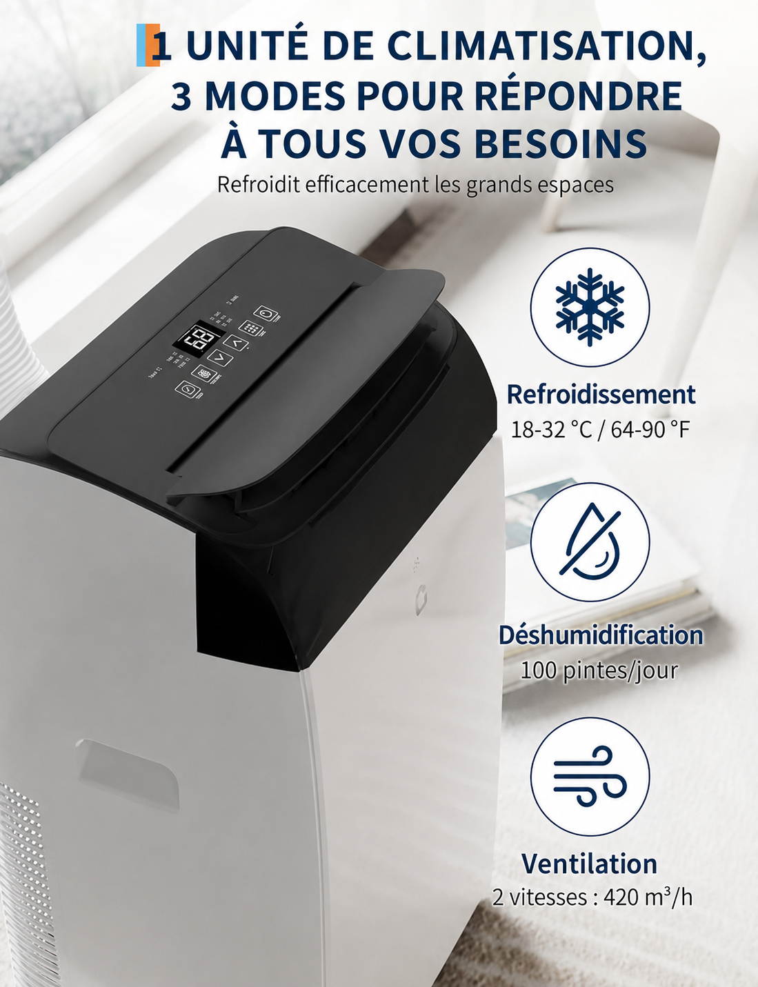 🔥Summer Sale🔥Garvee 14000 BTU Portable Air Conditioner