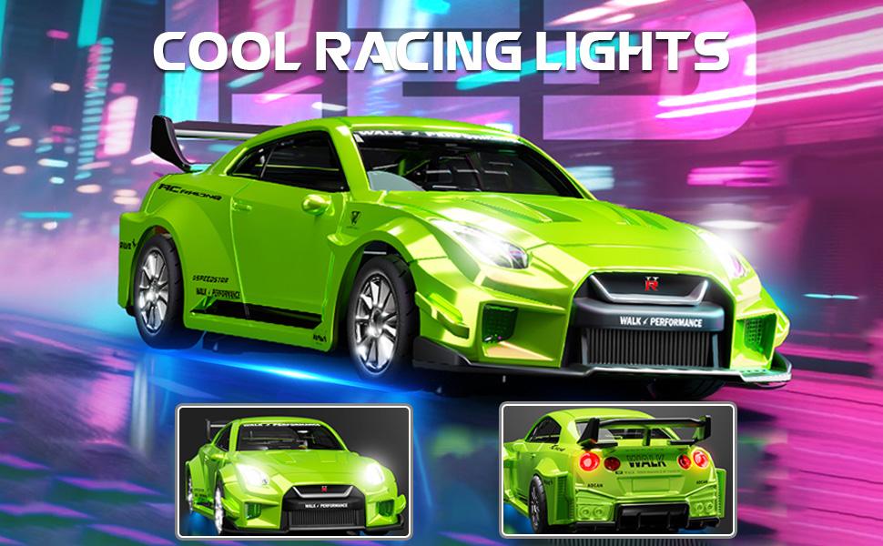Mini Porsche 911 RC Car 1/43, Alloy 4WD Drift RC Vehicle with Gyro & LED Lights, 2.4G High Speed Remote Control Hobby Toy, ARRIS Version for Men Gift Rc Model Car Racing Car Model