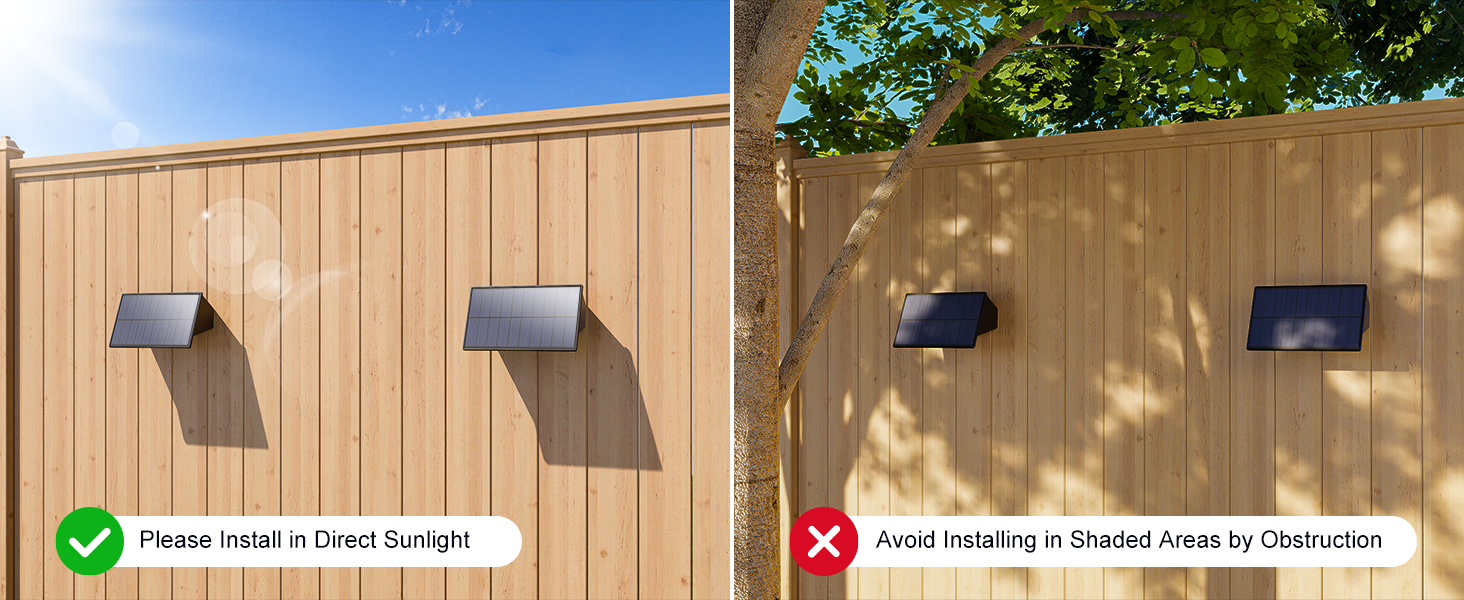 solar fence lights