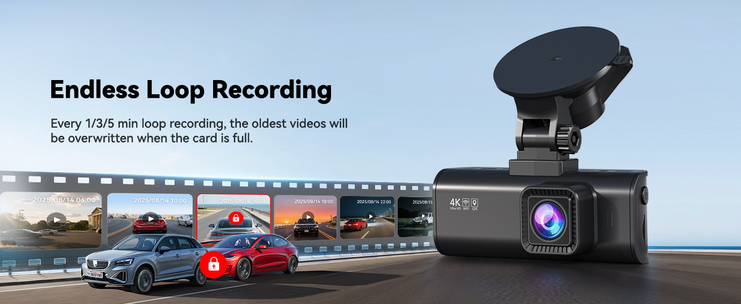 dash cam front and inside