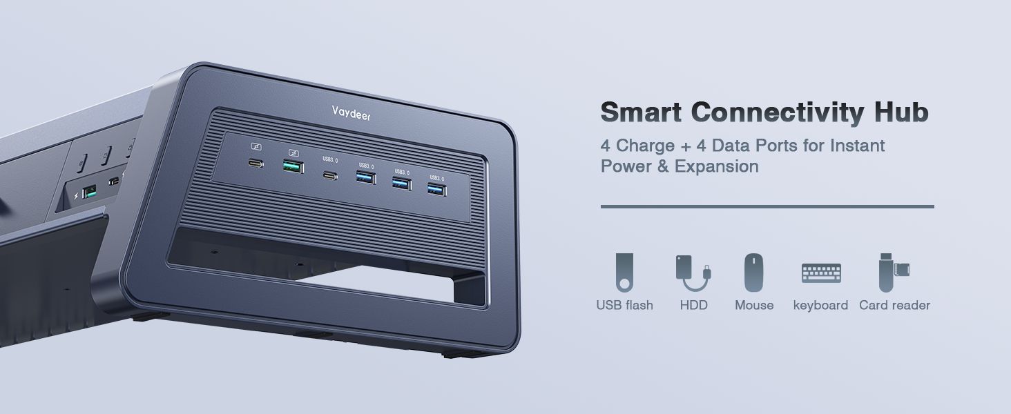 dual monitor stand with usb