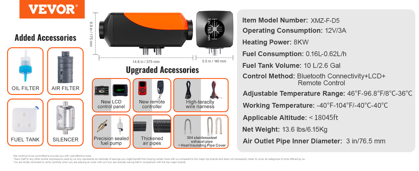 Bluetooth App Control Diesel Air Heater