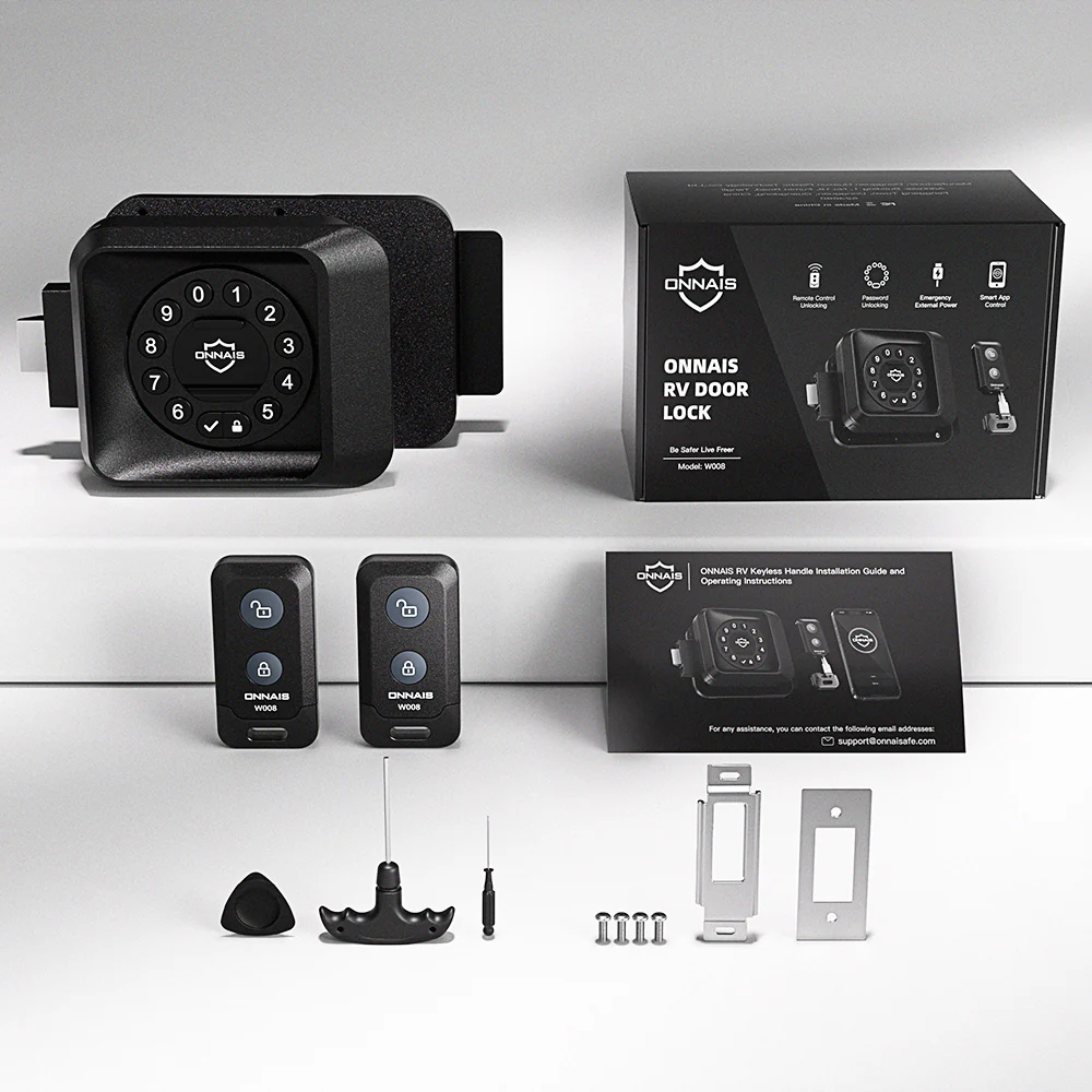 💥Today Only⚡ONNAIS Guard Smart Max RV Keyless Door Lock with App, Keypad & Key Fob