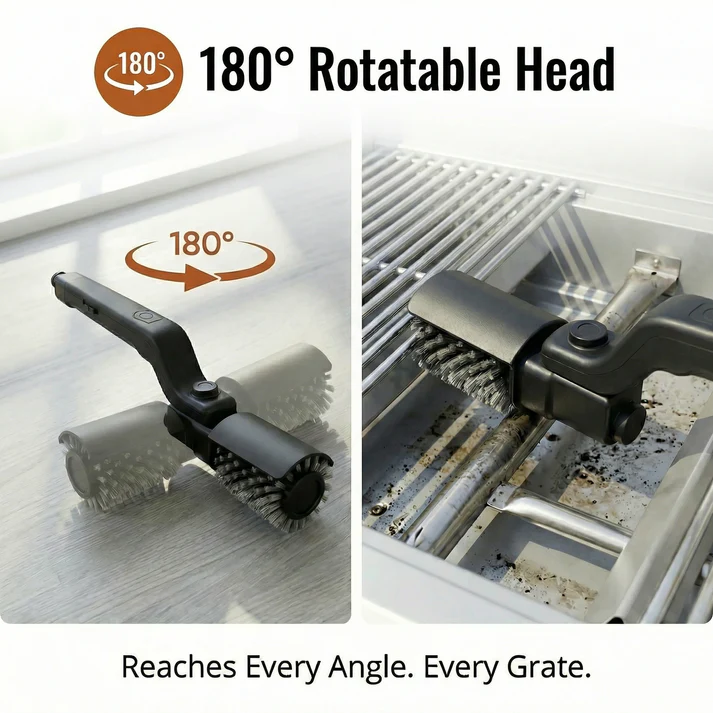 📢 Limited-Time Promotion 🔥Electric BBQ grill cleaning brush, adjustable angle