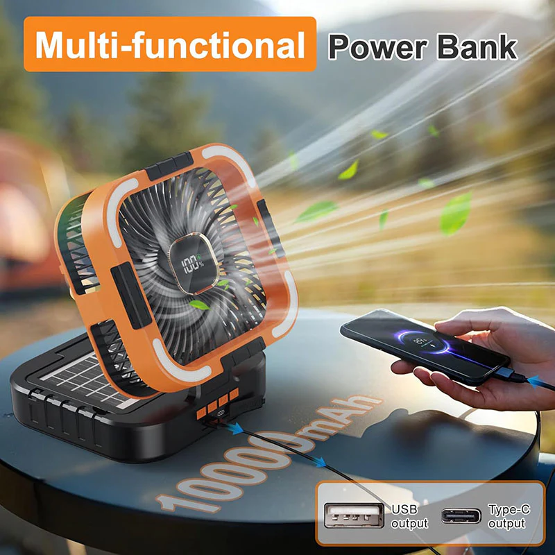 3   in   1   Solar   Camping   Fan
