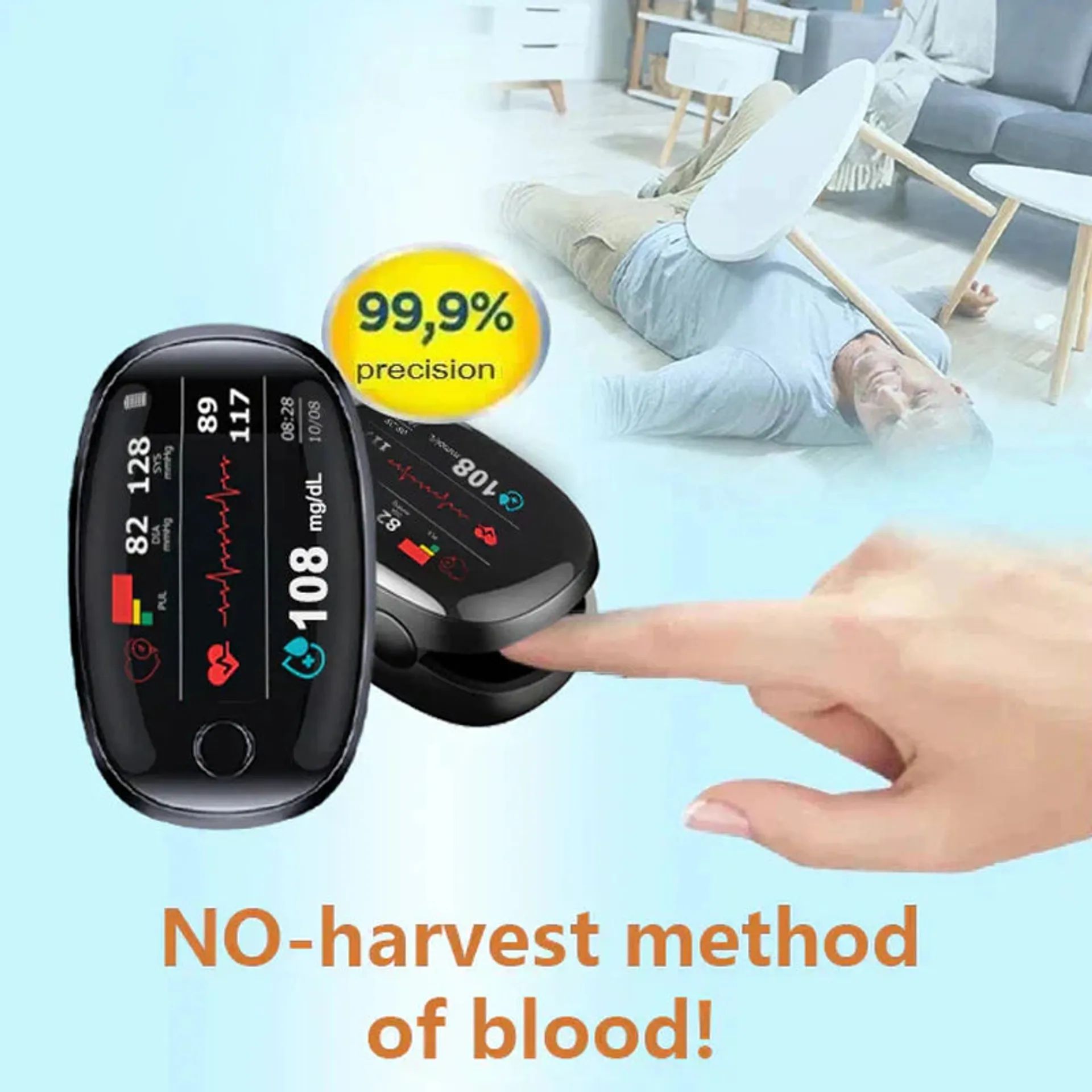 ✅ FDA Approved ✅ - [12 in 1]Smart Glucometer