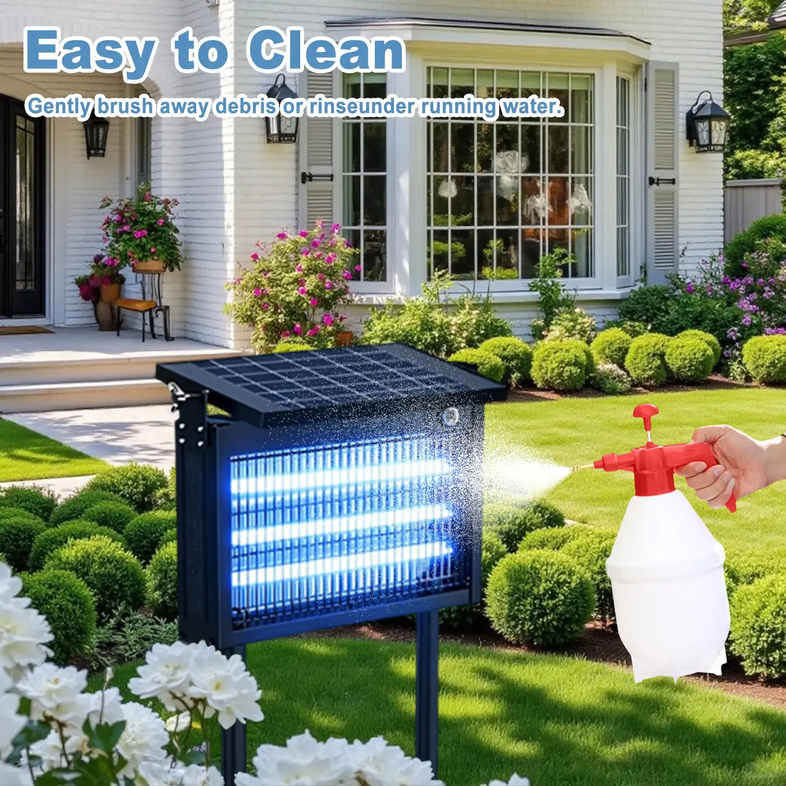 Special Offer✨Solar Waterproof Bug Zapper with Smart Light Sensor for Indoor & Outdoor