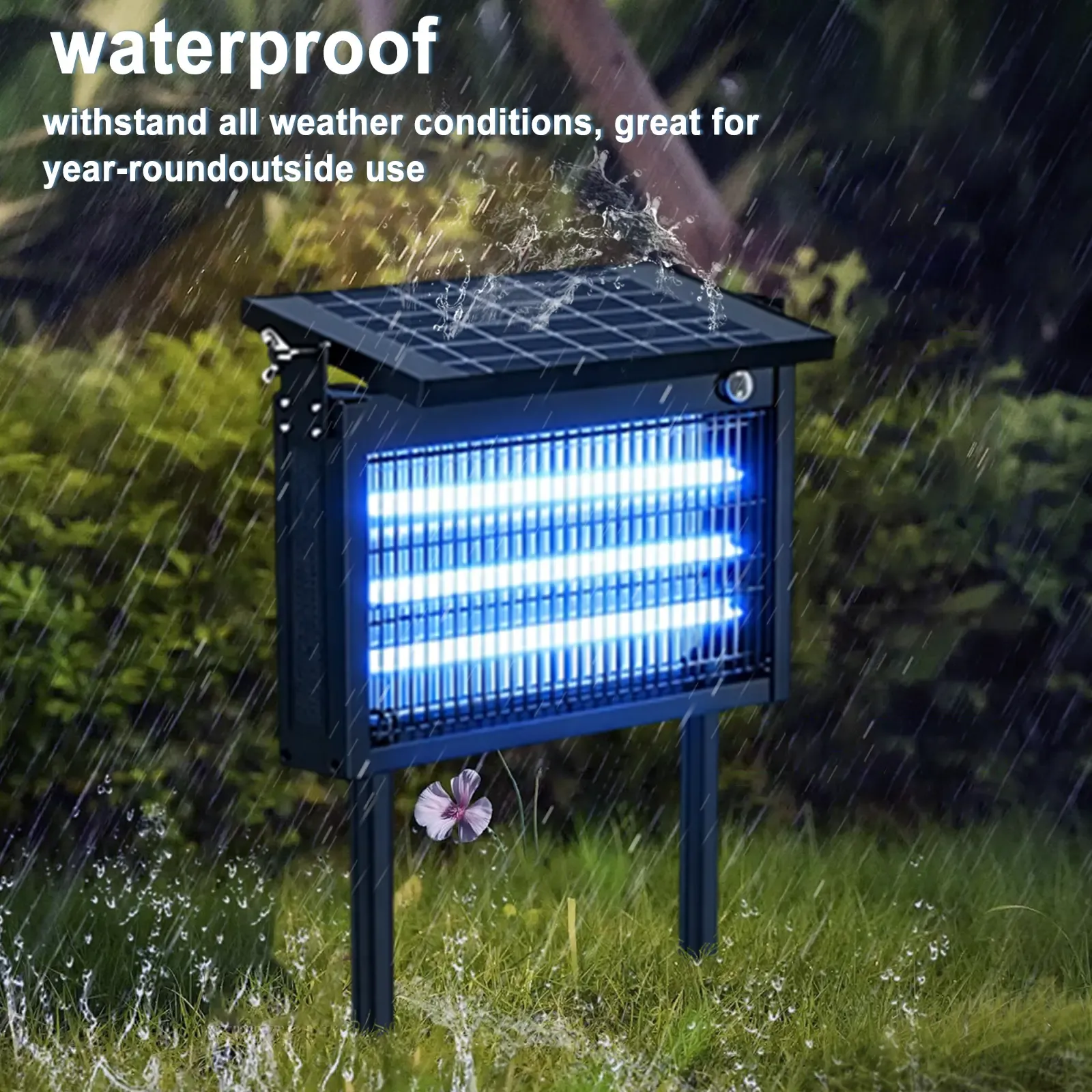 Special Offer✨Solar Waterproof Bug Zapper with Smart Light Sensor for Indoor & Outdoor